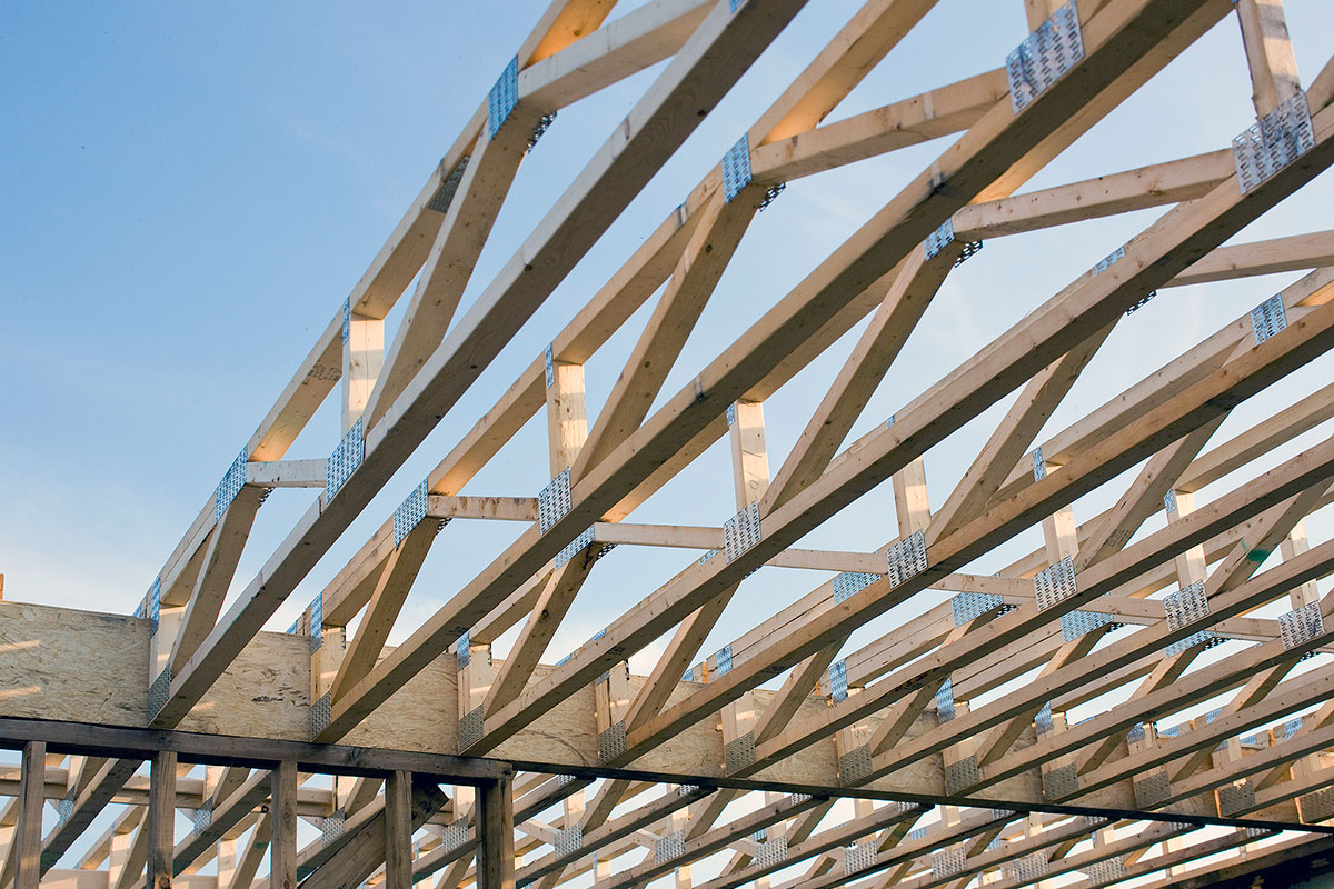 L’utilisation de l’ossature légère en bois s’inscrit dans une perspective tout aussi durable qu’économique. Photo : Structures RBR