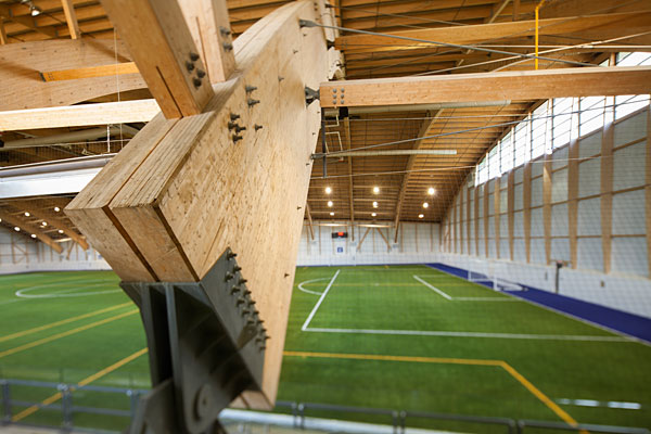 Complexe de soccer intérieur du parc Chauveau - Photo : Stéphane Groleau