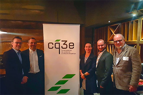 L’activité de réseautage organisée par le CIET mettait notamment en présence des membres du nouveau Conseil québécois des entreprises en efficacité énergétique - Photo : CIET
