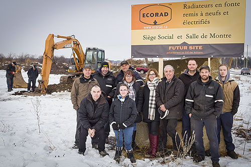 Ecorad vient de donner le coup d’envoi de la construction de nouvelles installations qui lui permettront de poursuivre sa croissance - Photo : Ecorad
