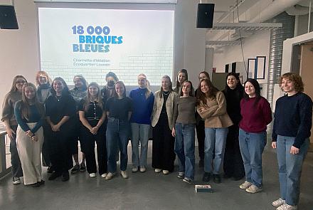 La Charrette des 18 000 briques bleues vise à imaginer le futur écoquartier Louvain, situé dans l’arrondissement d’Ahuntsic-Cartierville, à Montréal. Crédit : Coop Le Comité