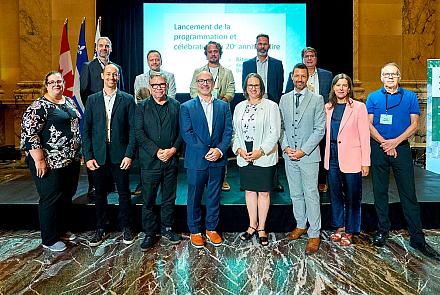 Le conseil d'administration de Bâtiment durable Québec lors du lancement de la programmation. Crédit : Ville de Montréal - Sylvain Légaré 