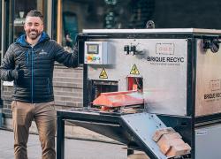 Tommy Bouillon, président et associé de Brique Recyc. Crédit : Caroline Perron I Photographies