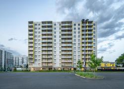 Le projet de logements sociaux et abordables L’Albédo intègre plusieurs stratégies écoénergétiques.  Photo : Joël Gingras/Lafond Côté architectes