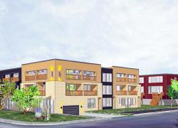 La livraison de l’écoquartier Carré Cloutier, au centre-ville de Nicolet, est prévue pour la fin de 2022 - Image : Développement Domiciliaire 955