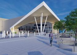 Le complexe sportif et récréatif de Sorel-Tracy fera la part belle au matériau bois - Image : Ville de Sorel-Tracy