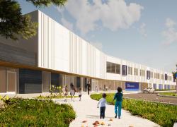 Les élèves de Rivière-du-Loup auront leur école nouvelle génération à la rentrée 2024. Crédit : Consortium Onico + ABCP