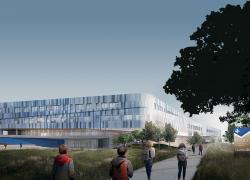 La nouvelle école secondaire de Mirabel fera la part belle au bois et à l’aluminium. Image : Consortium Lemay, Leclerc, Leclerc