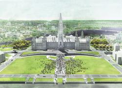 L’édifice du Centre du Parlement, à Ottawa, deviendra carboneutre. Image : SPAC