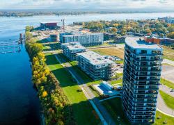 FNX-INNOV a notamment participé au projet de développement urbain L’Adresse sur le fleuve, à Trois-Rivières. Photo : FNX-INNOV