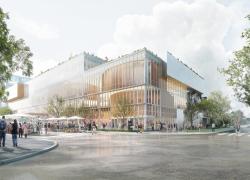 La construction du futur centre culturel à Laval s’amorce. Crédit : Ville de Laval