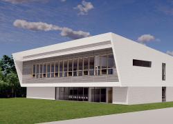 L’Institut du véhicule innovant logera à l’enseigne du bâtiment durable à Saint-Jérôme.  Image : Cégep de Saint-Jérôme