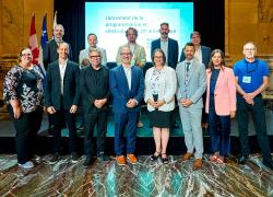 Le conseil d'administration de Bâtiment durable Québec lors du lancement de la programmation. Crédit : Ville de Montréal - Sylvain Légaré 