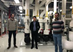 Les trois ingénieurs associés du bureau de MRA à Saguenay, de gauche à droite : Cédrik Turcotte, Alexandre Bouchard et Xavier Allaire-Vigeant. Photo : MRA