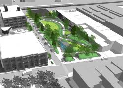 Le parc Dickie-Moore sera aménagé dans une perspective écologique. Image : Ville de Montréal