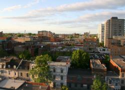 Vue panoramique d'immeubles à Montréal