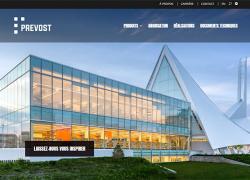 Nouveau site web pour Prévost – aluminium architectural