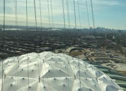 Le CTTÉI a été mandaté pour identifier des débouchés pour les matériaux de la toiture du Stade olympique. Photo : CTTÉI