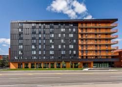 L'Ardoise est le premier projet de logements étudiants durables et abordables de l'UTILE dans la ville de Québec. Photo : UTILE