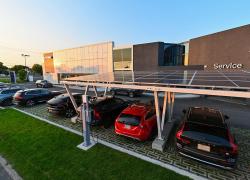 Le concept "Volvo Retail Sustainable Experience" prône des installations écoresponsables et écoénergétiques. Photo : Groupe Park Avenue
