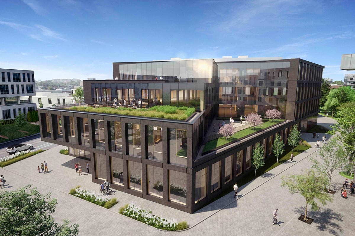 Le Bloc 3 sera le premier édifice à carbone zéro du Technopôle Angus. Image : Provencher_Roy 